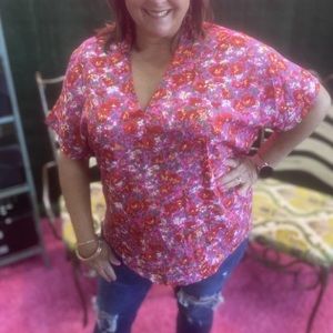 Jodifl med oversized blouse